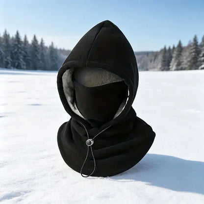 ❄️ 53% OFF! 🧣 3-in-1 Winter Fleece Hooded Neck Warmer – Stay Warm from Head to Neck! 🔥
