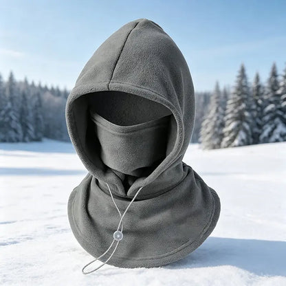 ❄️ 53% OFF! 🧣 3-in-1 Winter Fleece Hooded Neck Warmer – Stay Warm from Head to Neck! 🔥