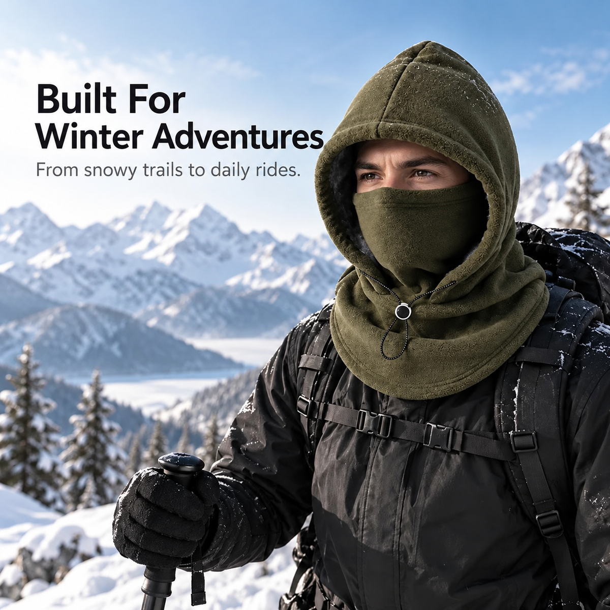 ❄️ 53% OFF! 🧣 3-in-1 Winter Fleece Hooded Neck Warmer – Stay Warm from Head to Neck! 🔥